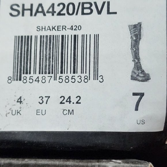 Brand New Shaker 420 Thigh High Platform Goth Punk Rocker Boots Stretch Leather - Picture 13 of 15